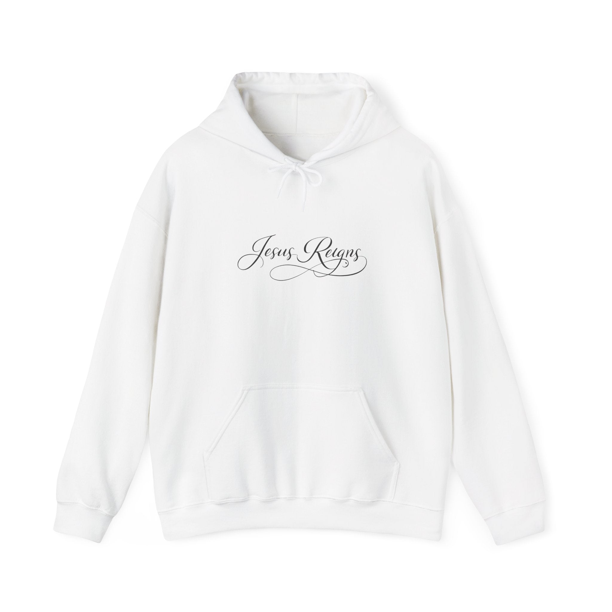 Protect Your Peace Hoodie2 — "Jesus Reigns" Faith Graphic Hooded Sweatshirt
