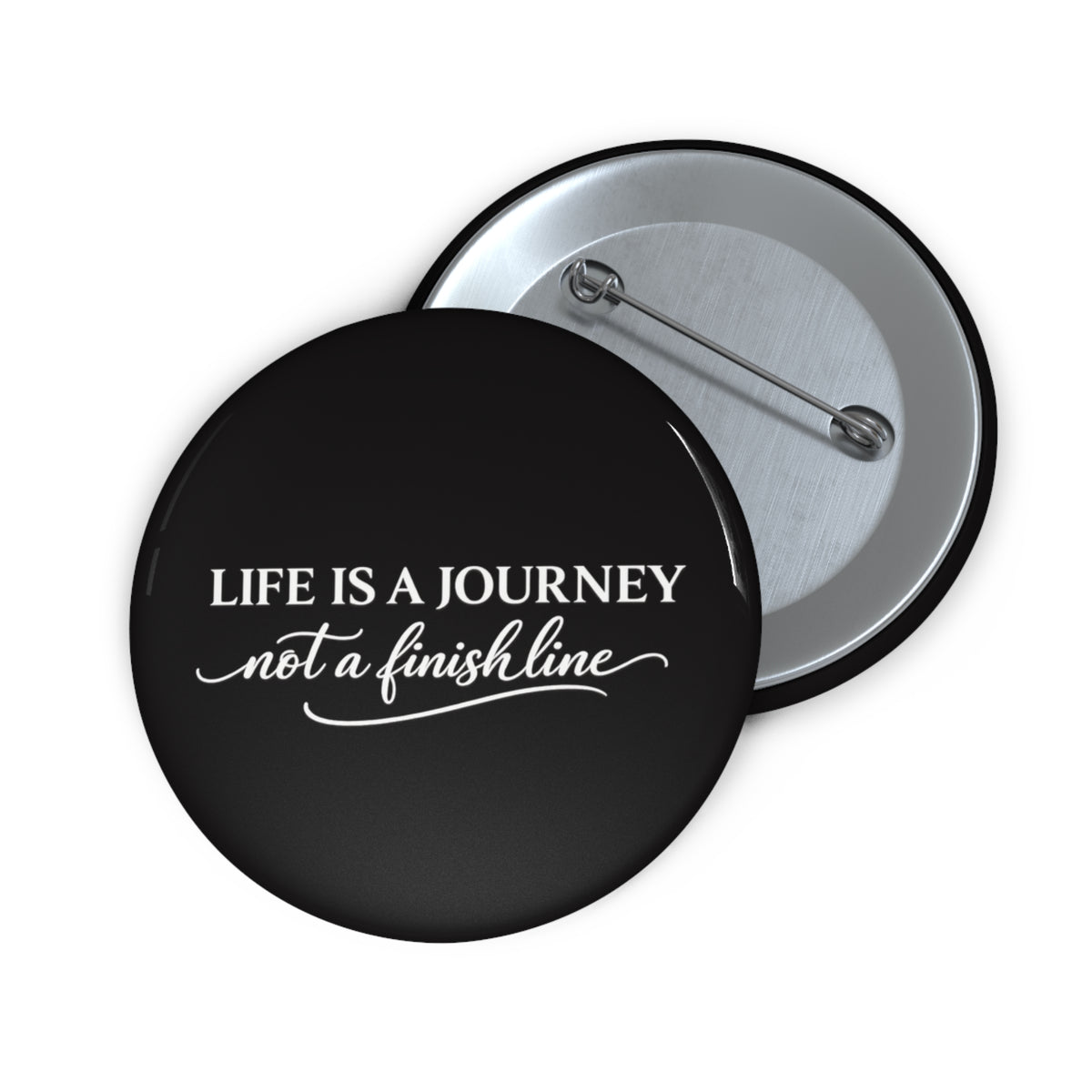 Life is a Journey not a finish line  Pin Button