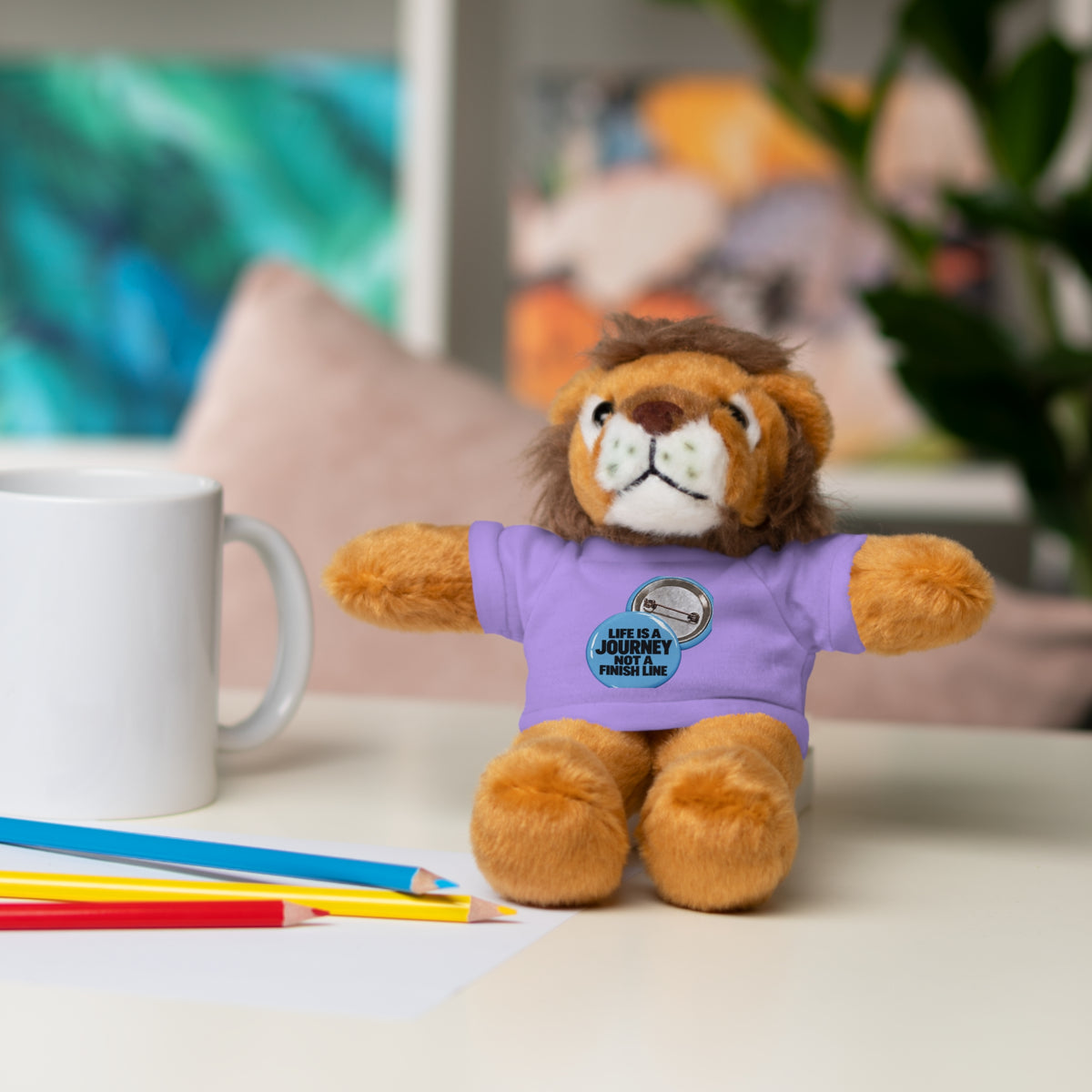 Plush Teddy Bear with Custom Tee — Cute Gift for Kids & Romantic Occasions
