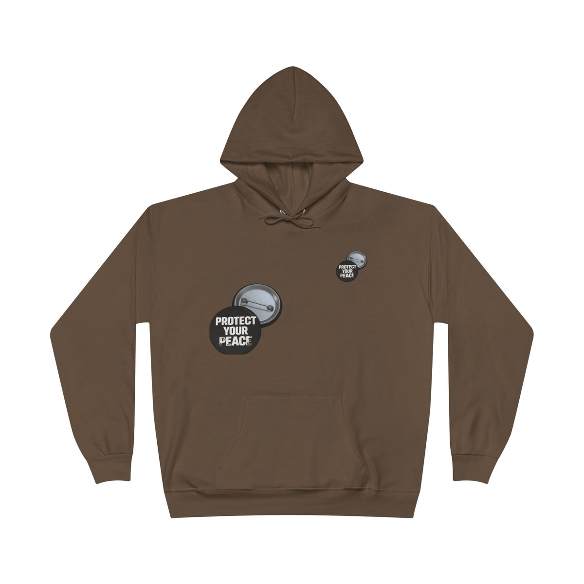 Protect Your Peace Hoodie — Minimal Badge Graphic Pullover