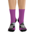 Protect Your Peace Purple Statement Socks