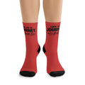 Red2 Journey Socks — "Life Is a Journey, Not a Finish Line" Recycled Poly Crew Socks