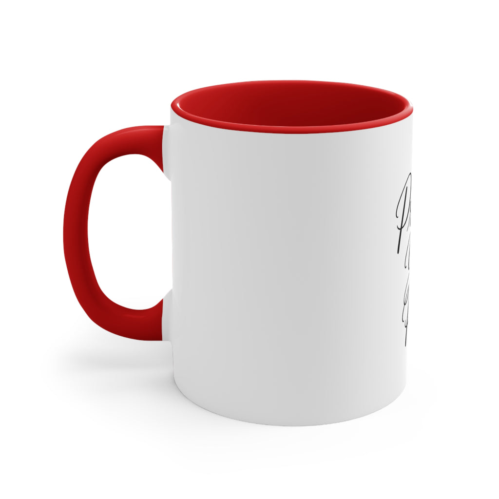 Protect Your Peace Accent Mug — Inspirational Coffee Cup