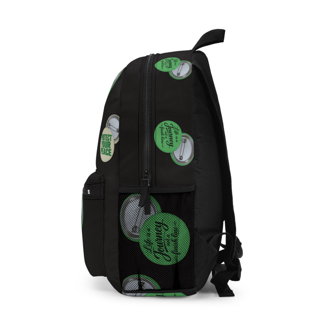 Inspirational 'Life Is a Journey Not a Finish Line' Backpack – Motivational Travel & School Bag