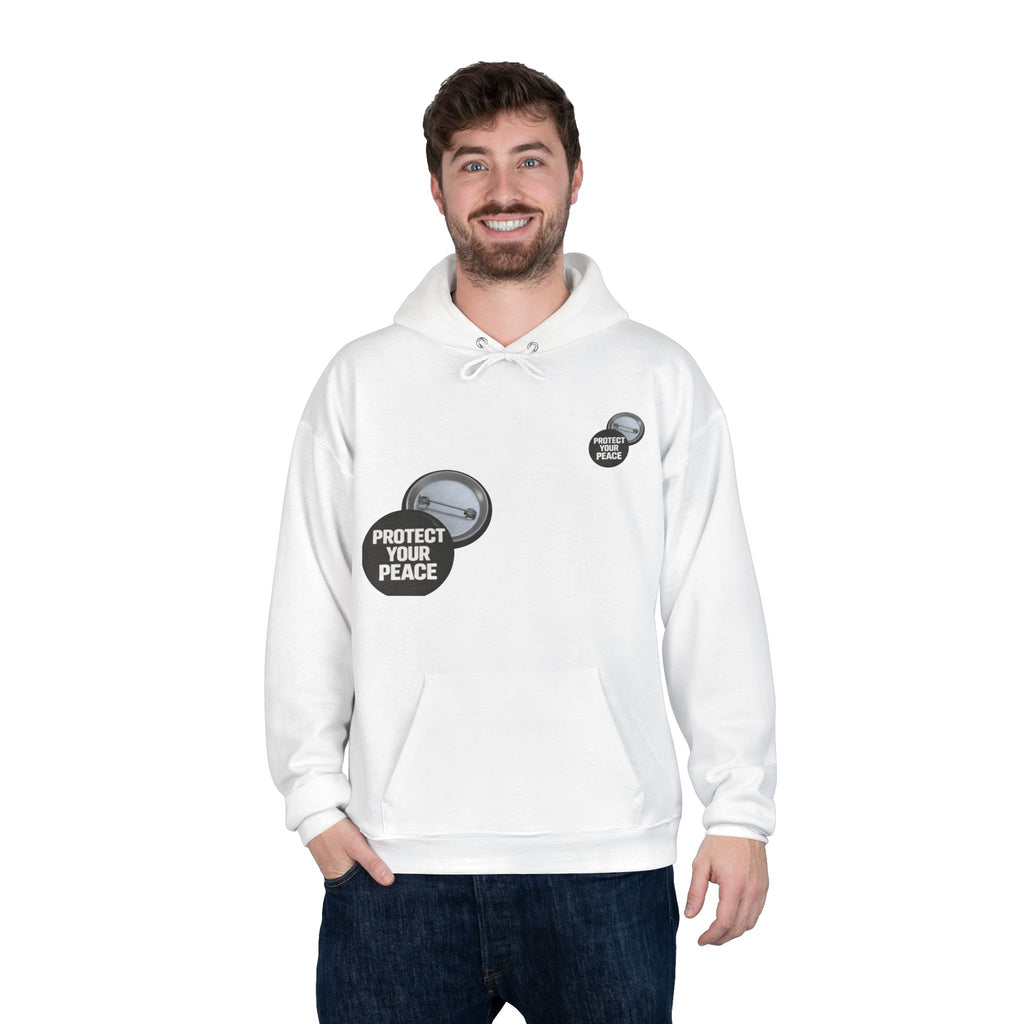 Protect Your Peace Hoodie — Minimal Badge Graphic Pullover