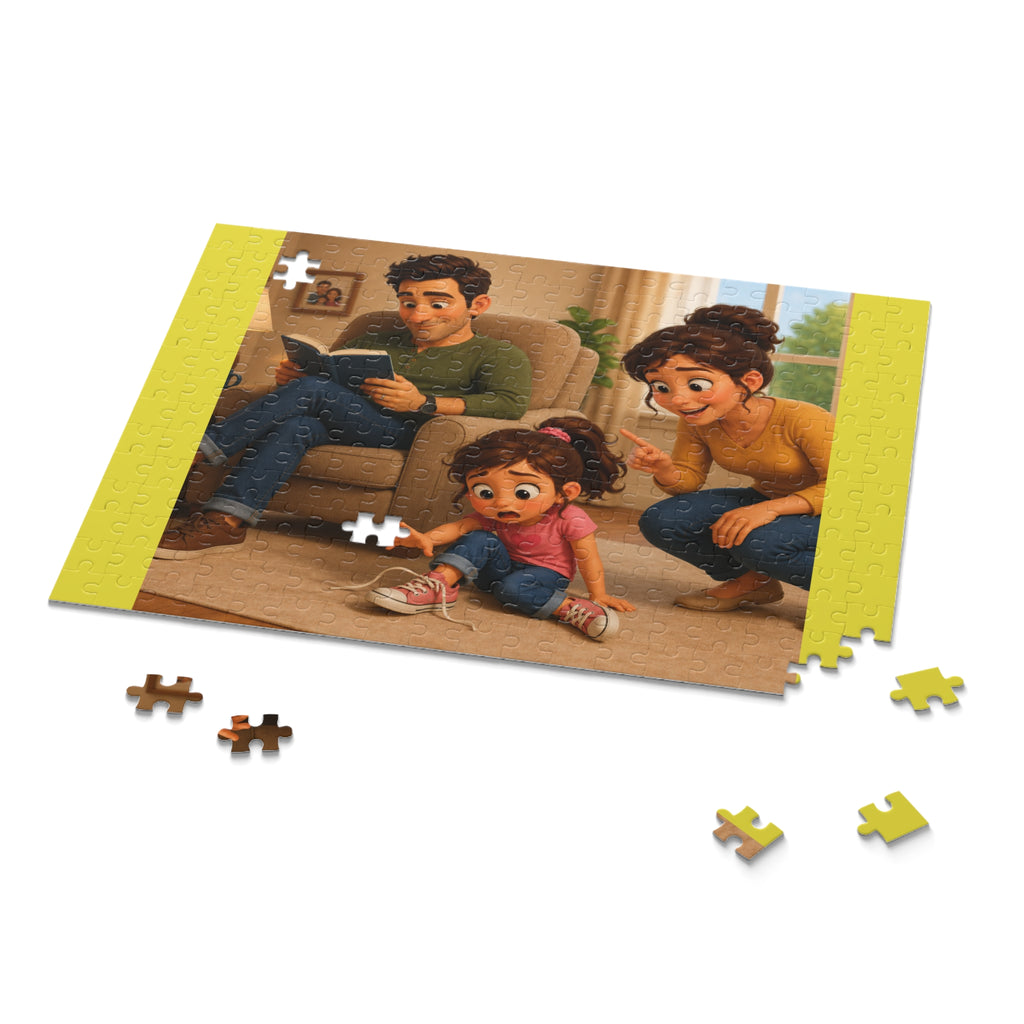 Family Moment Puzzle — 120/252/500-Piece Heartwarming Parent & Child Jigsaw