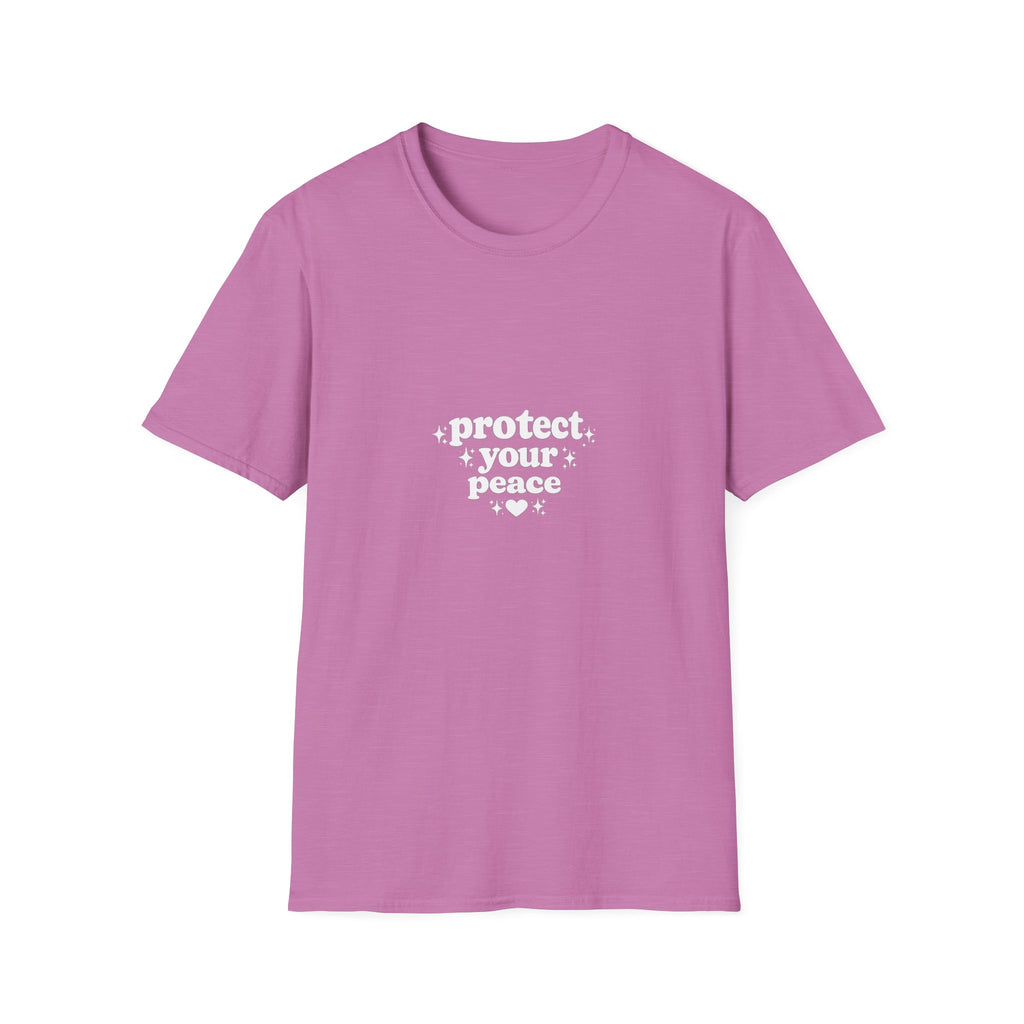 Protect Your Peace T-Shirt — Minimalist Embroidered Self-Care Tee