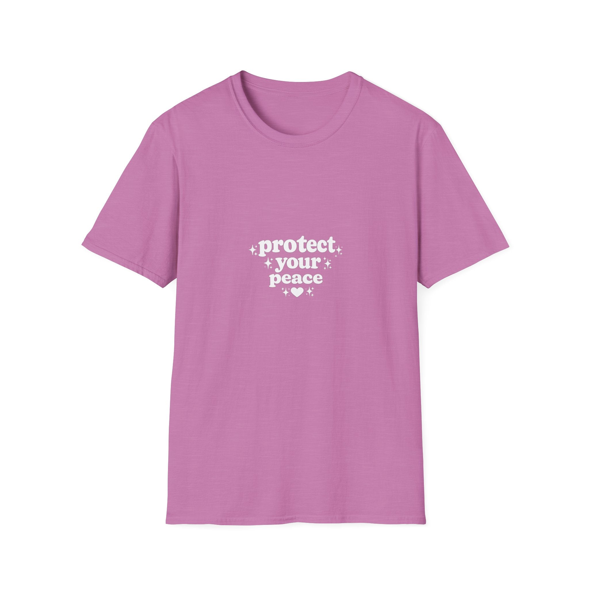 Protect Your Peace T-Shirt — Minimalist Embroidered Self-Care Tee