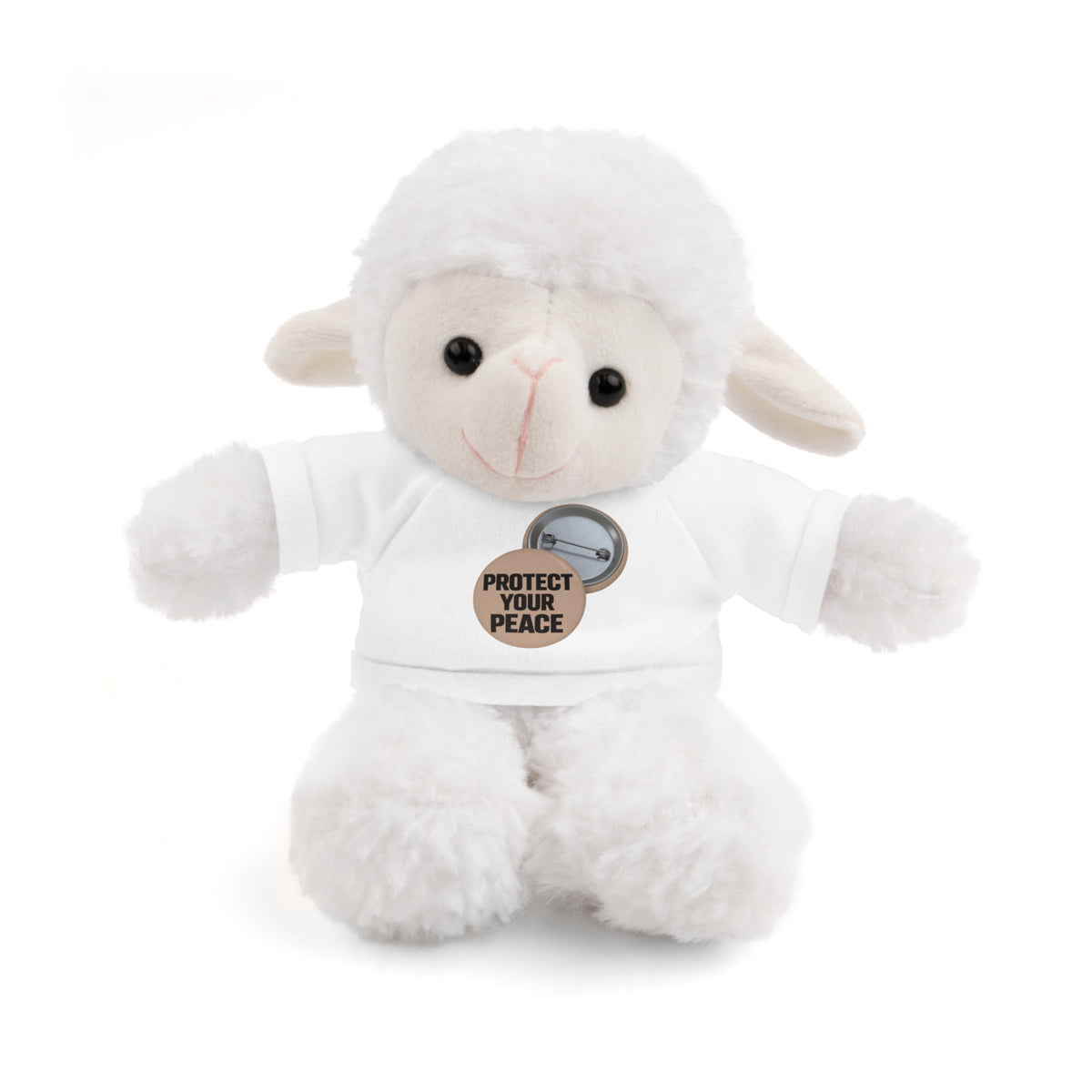 Protect Your Peace Teddy Bear — Plush Stuffed Animal with Tee