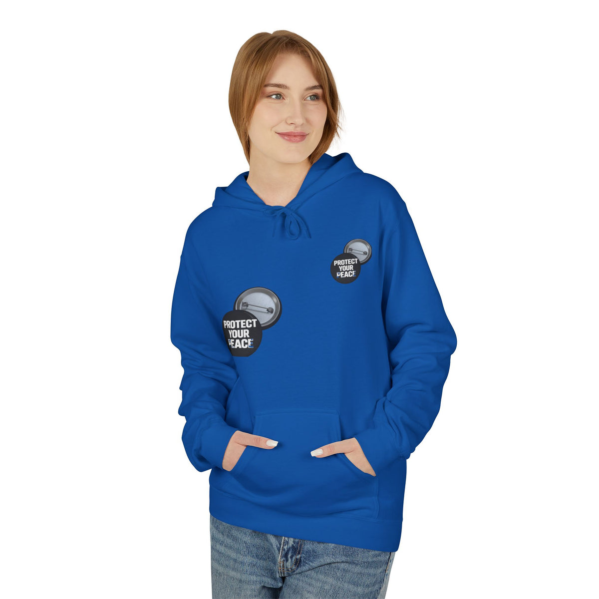 Protect Your Peace Hoodie — Minimal Badge Graphic Pullover