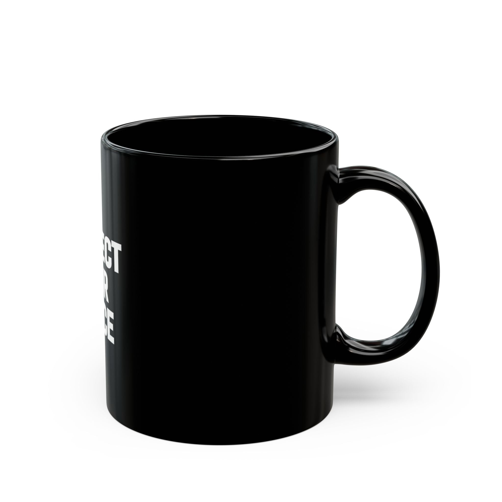 Protect Your Peace Black Mug – Inspirational Coffee Cup, Self-Care Gift (11oz & 15oz)