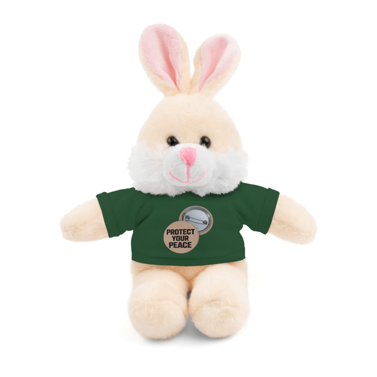 Protect Your Peace Teddy Bear — Plush Stuffed Animal with Tee