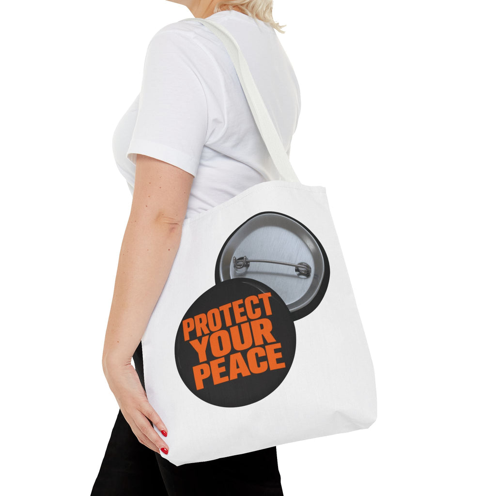Protect Your Peace graphic design Mental Health Awareness Tote Bag