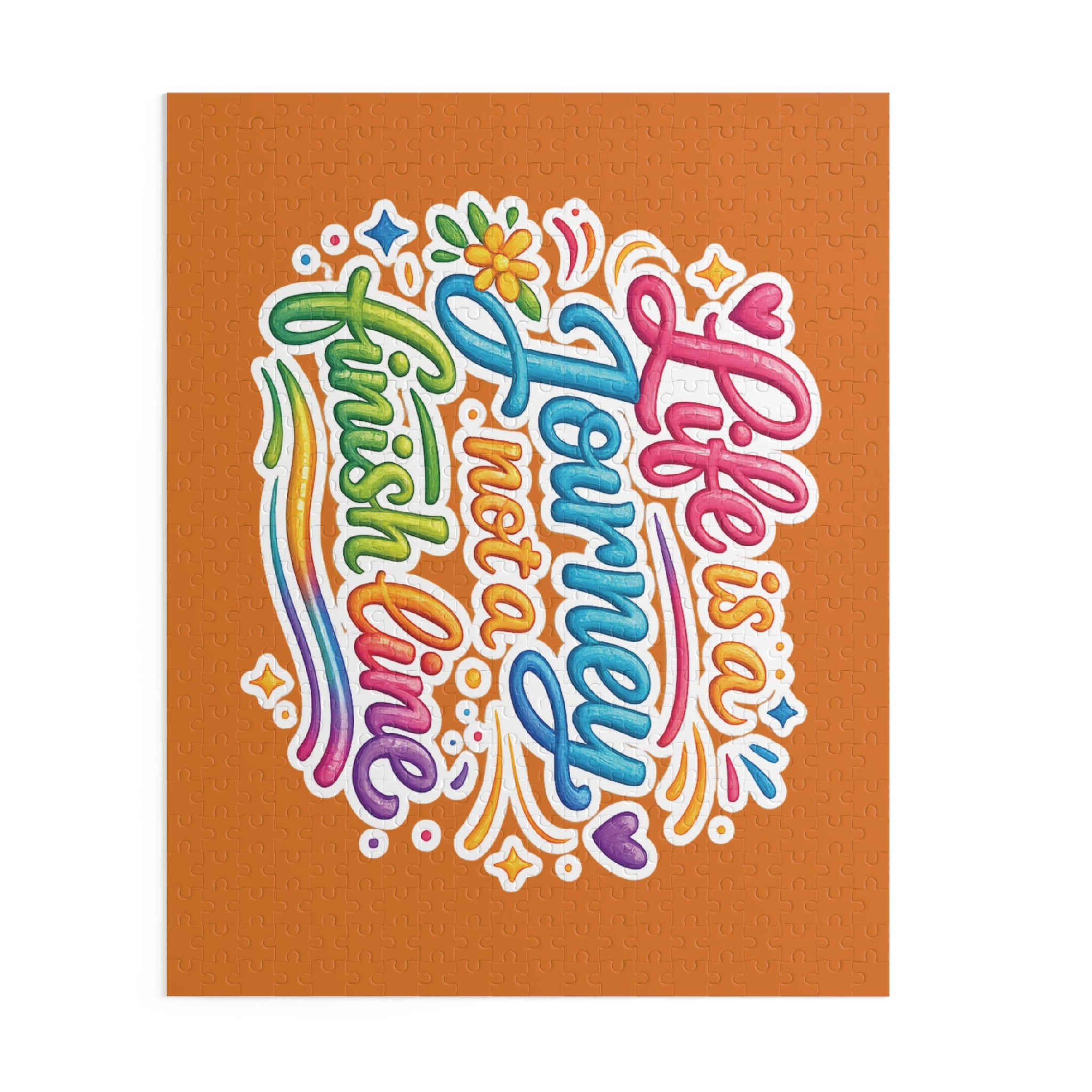 Inspirational 'Life Is a Journey, Not a Finish Line' Jigsaw Puzzle
