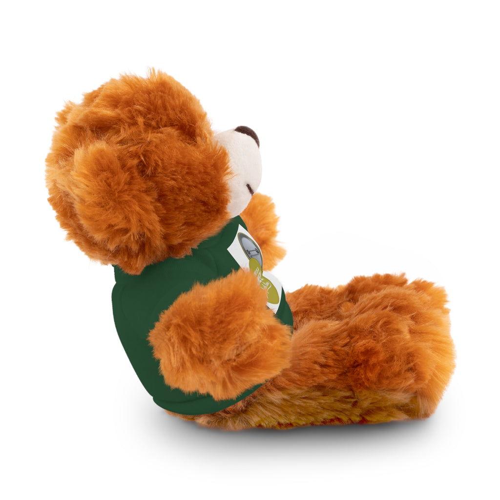 Cute Brown Teddy Bear with 'Life Is a Journey not a finish line.' Tee — Plush Gift for Kids & Travelers