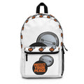 Protect Your Peace Backpack - Button Pin Pattern School Bag