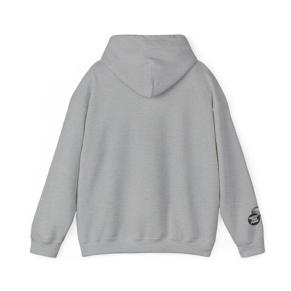 Hoodie  protect your peace  graphic design sleave and chest
