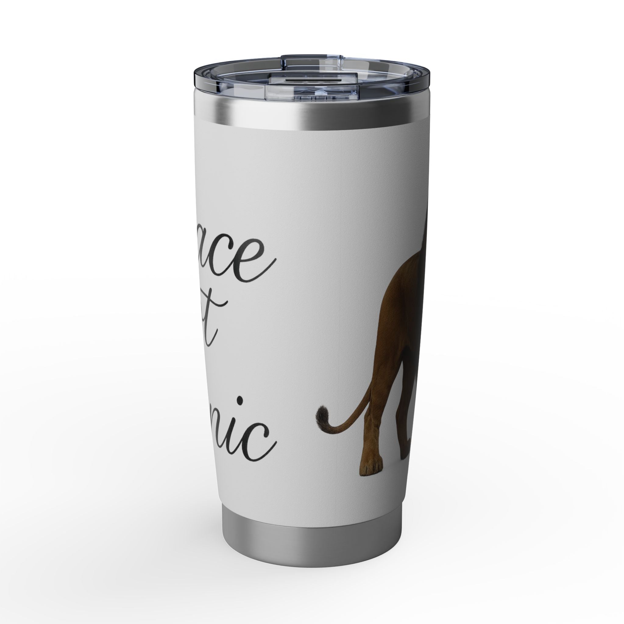 Lion Graphic Tumbler — 20oz Insulated Travel Cup