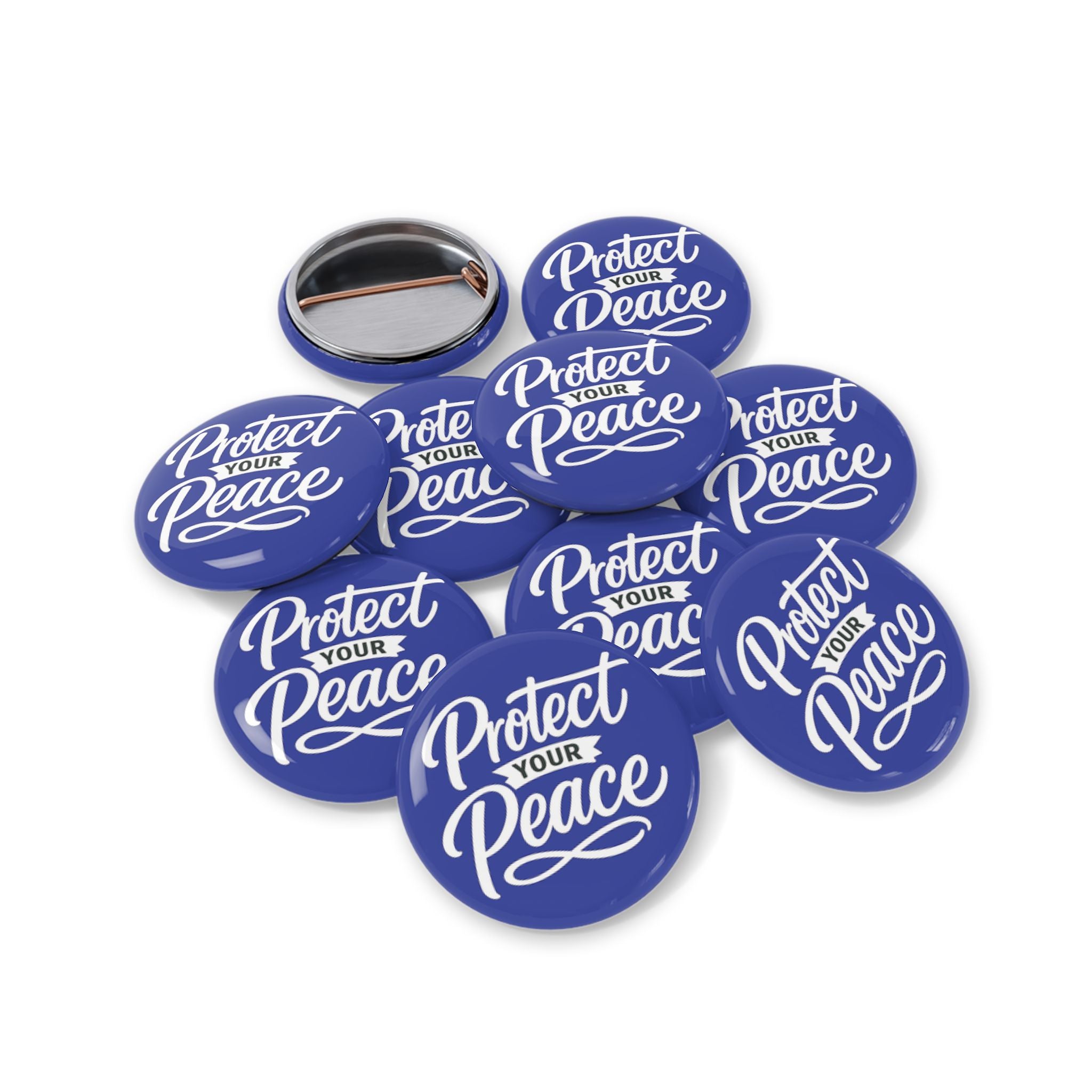 Protect Your Peace Round Pin — Inspirational Mental Health Button