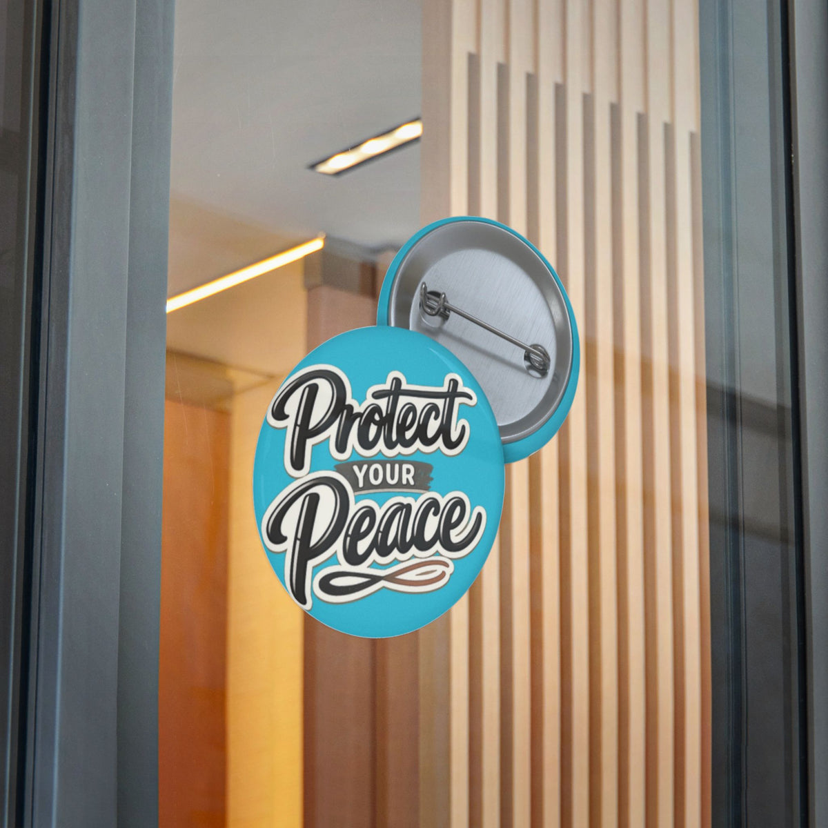 Protect Your Peace Sticker — Inspirational Vinyl Decal (Blue)