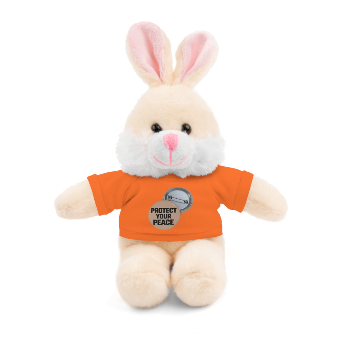 Protect Your Peace Teddy Bear — Plush Stuffed Animal with Tee