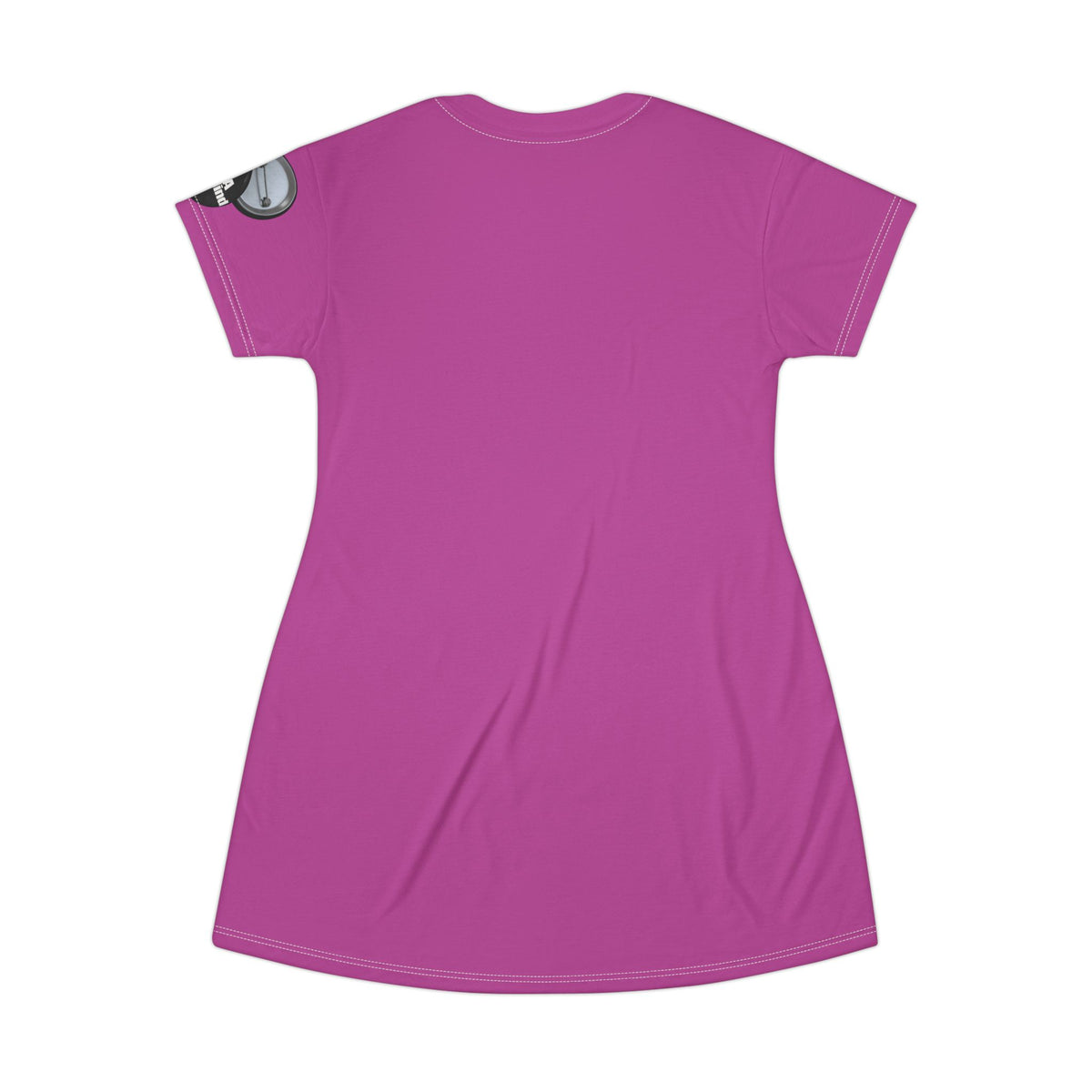 Vibrant Magenta T-Shirt Dress graphic design 'I Have A Sound Mind' graphic design sleeve protect your peace.
