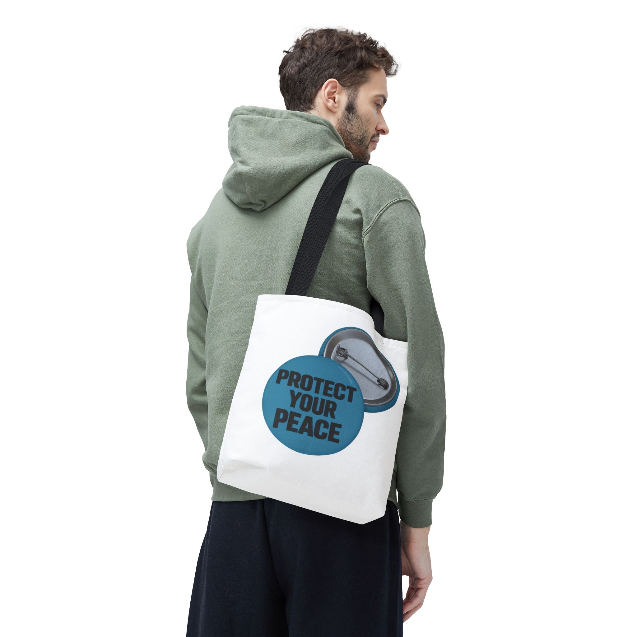 Protect Your Peace Tote Bag - Inspirational Everyday Canvas Shopper