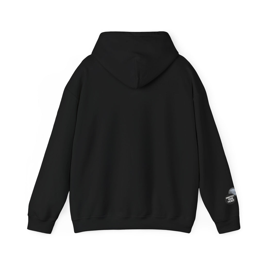 Hoodie  protect your peace  graphic design sleave and chest