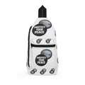 Protect Your Peace Sling Bag — White Graphic Crossbody Pack with Message