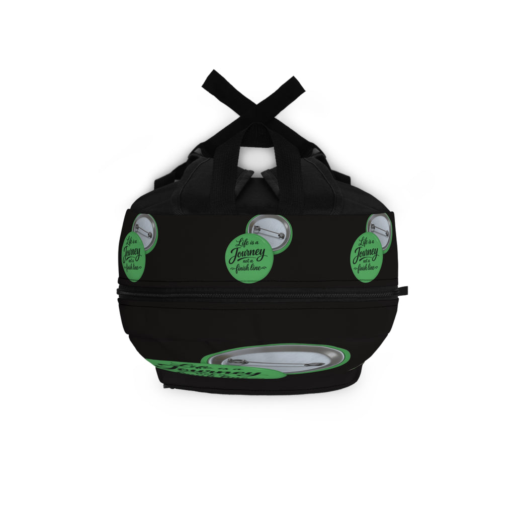 Inspirational 'Life Is a Journey Not a Finish Line' Backpack – Motivational Travel & School Bag