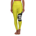 High-Waist Yoga Leggings — "Protect Your Peace" Graphic