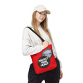 Tote Bag — "Protect Your Peace" Button Design All-Over Print Tote