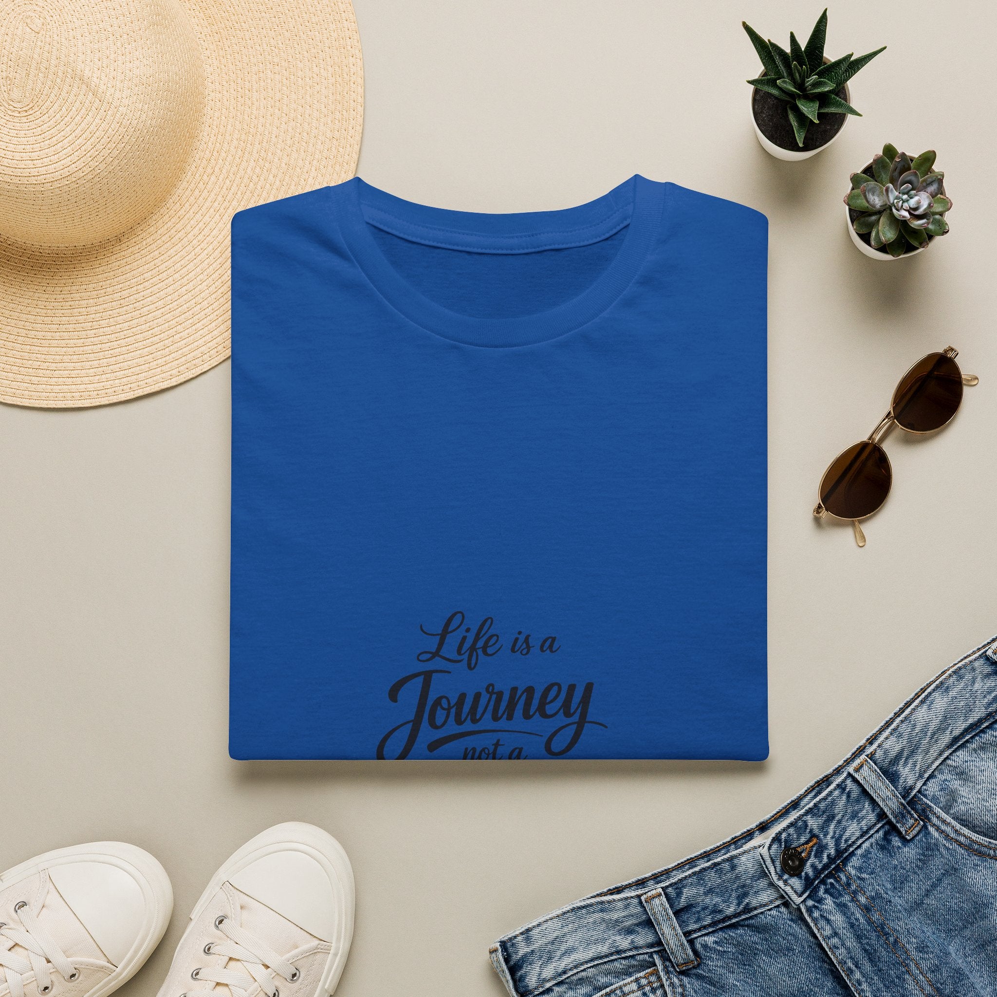 Life Is a Journey T-Shirt2 – Minimal Inspirational Quote Tee