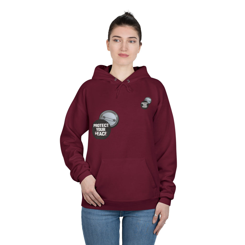 Protect Your Peace Hoodie — Minimal Badge Graphic Pullover