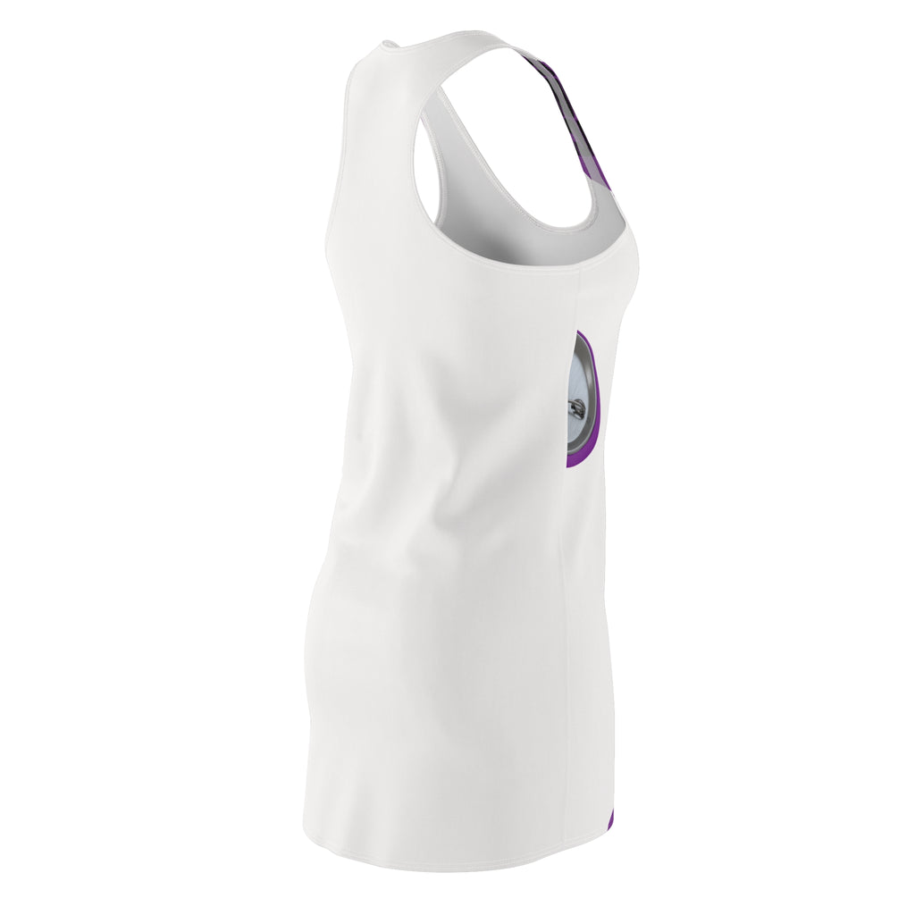 Racerback Dress — Green 'Protect What You Love' Peace Heart Graphic