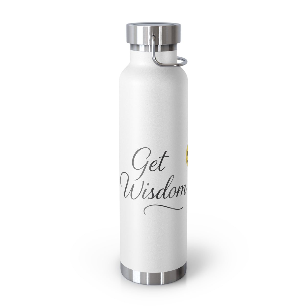Get Wisdom 22oz Copper Vacuum Insulated Bottle — Insulated Water Bottle for Daily Hydration & Gifts
