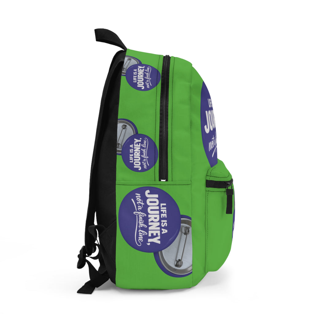 Inspirational Backpack – “Life Is A Journey, Not A Finish Line” Motivational School Bag