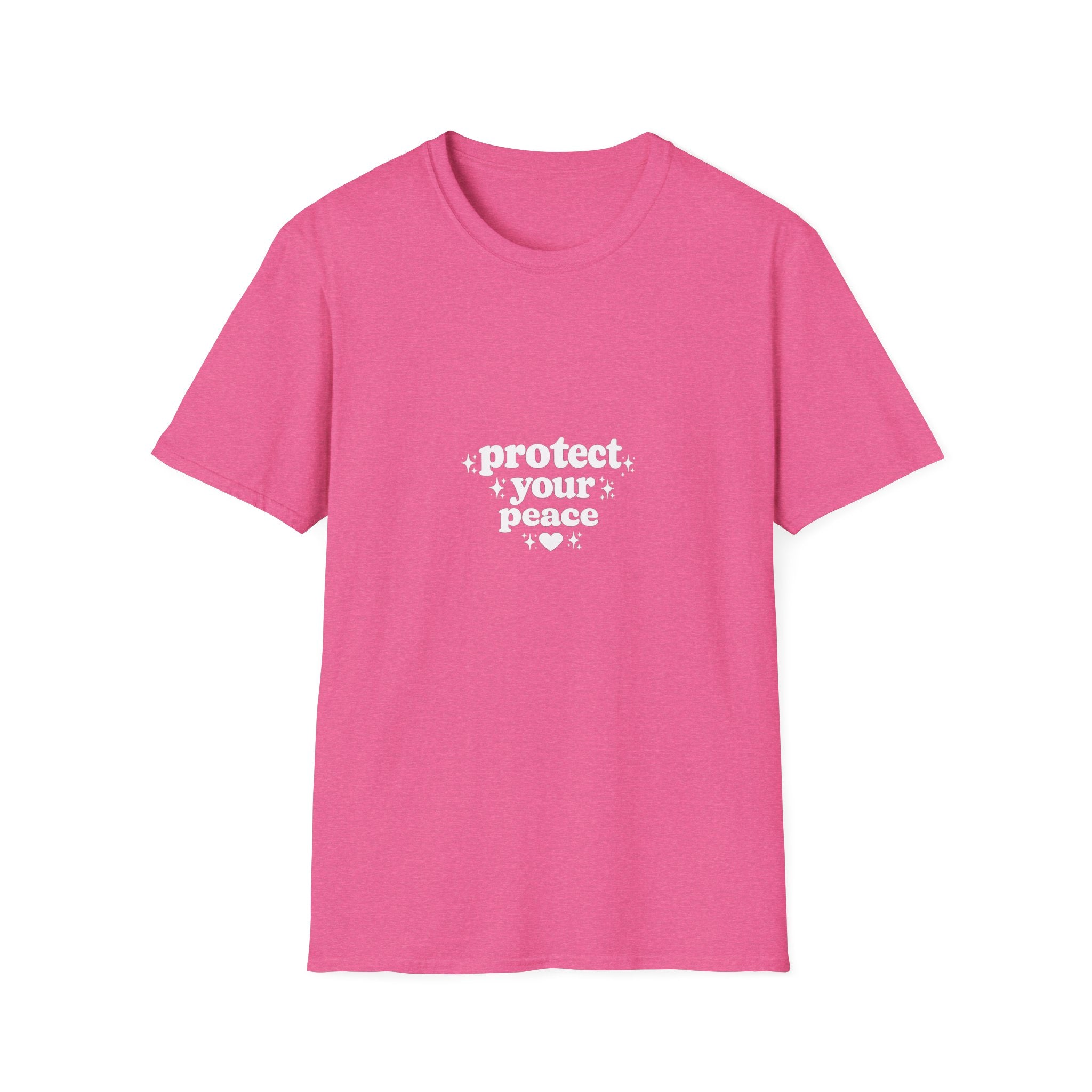 Protect Your Peace T-Shirt — Minimalist Embroidered Self-Care Tee