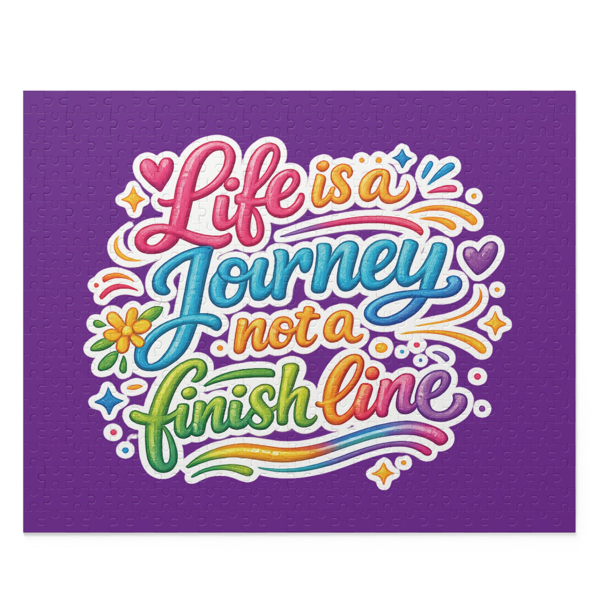 Inspirational 'Life Is a Journey, Not a Finish Line' Puzzle