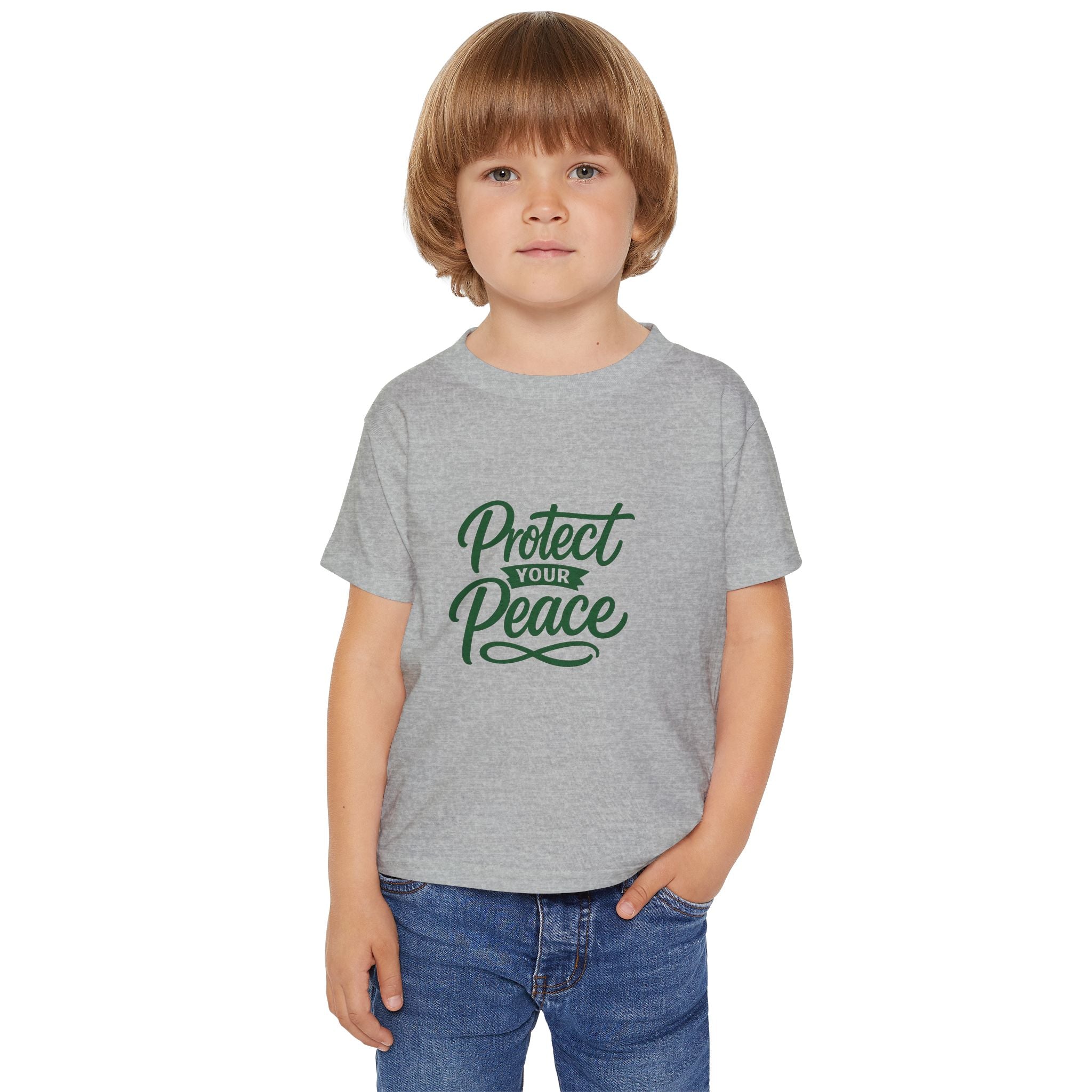 Toddler T-Shirt — "Protect Your Peace" Inspirational Kids Tee