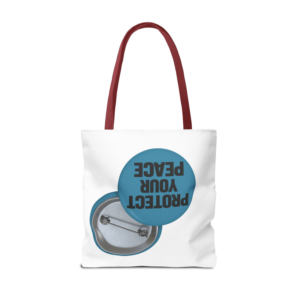 Protect Your Peace Tote Bag - Inspirational Everyday Canvas Shopper