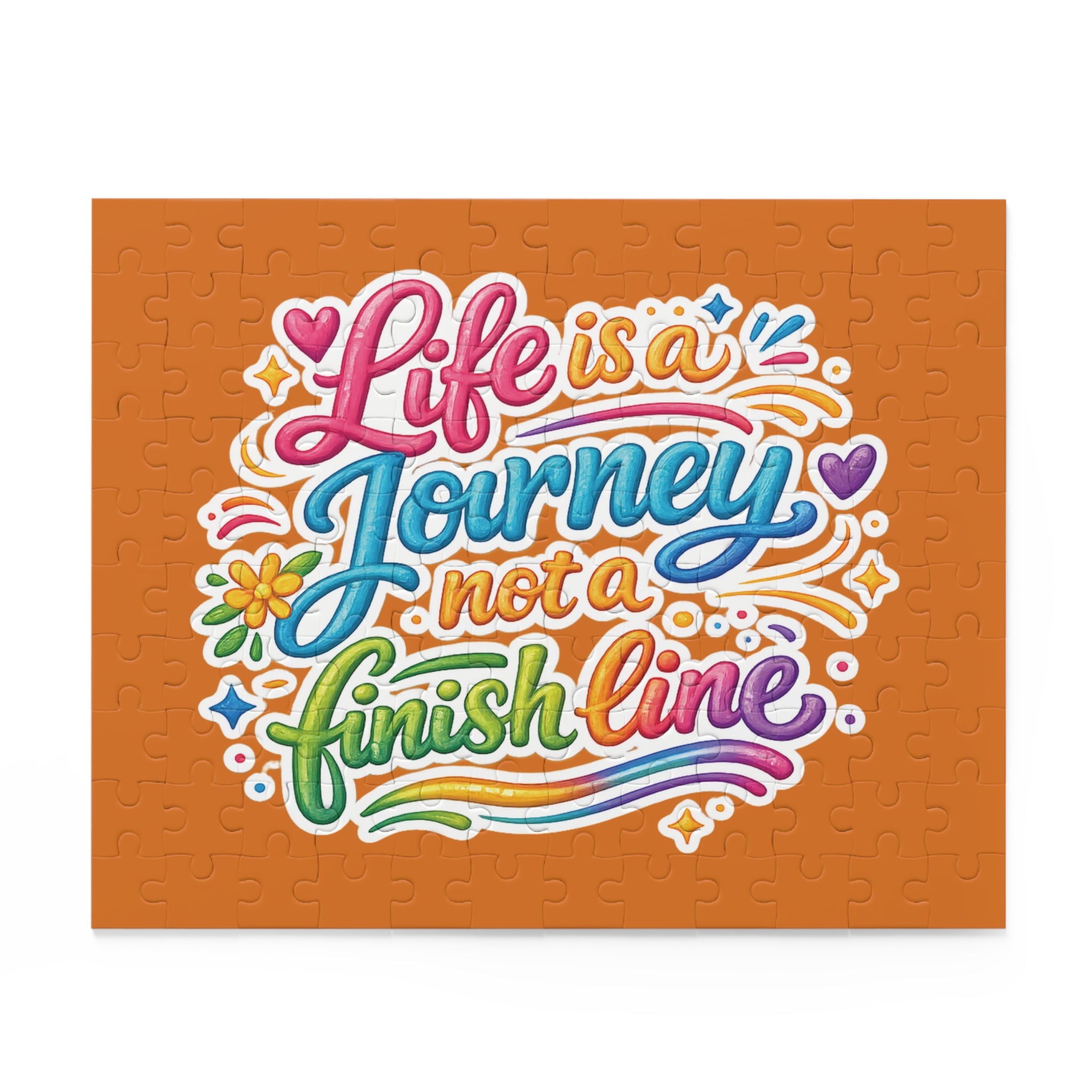 Inspirational 'Life Is a Journey, Not a Finish Line' Jigsaw Puzzle