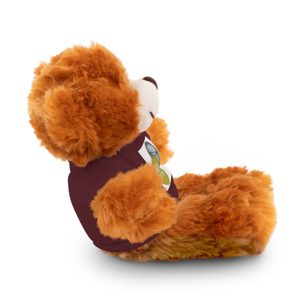 Cute Brown Teddy Bear with 'Life Is a Journey not a finish line.' Tee — Plush Gift for Kids & Travelers