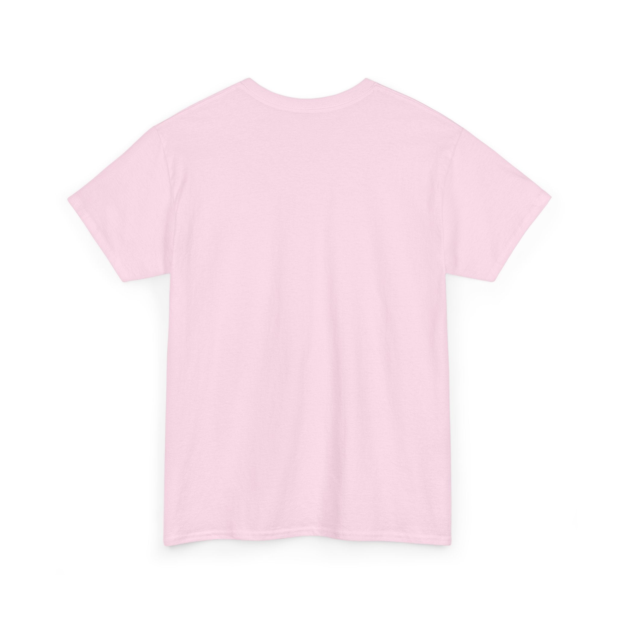 Minimalist White T‑Shirt — Subtle Embossed 'Unisex Heavy Cotton Tee' Design
