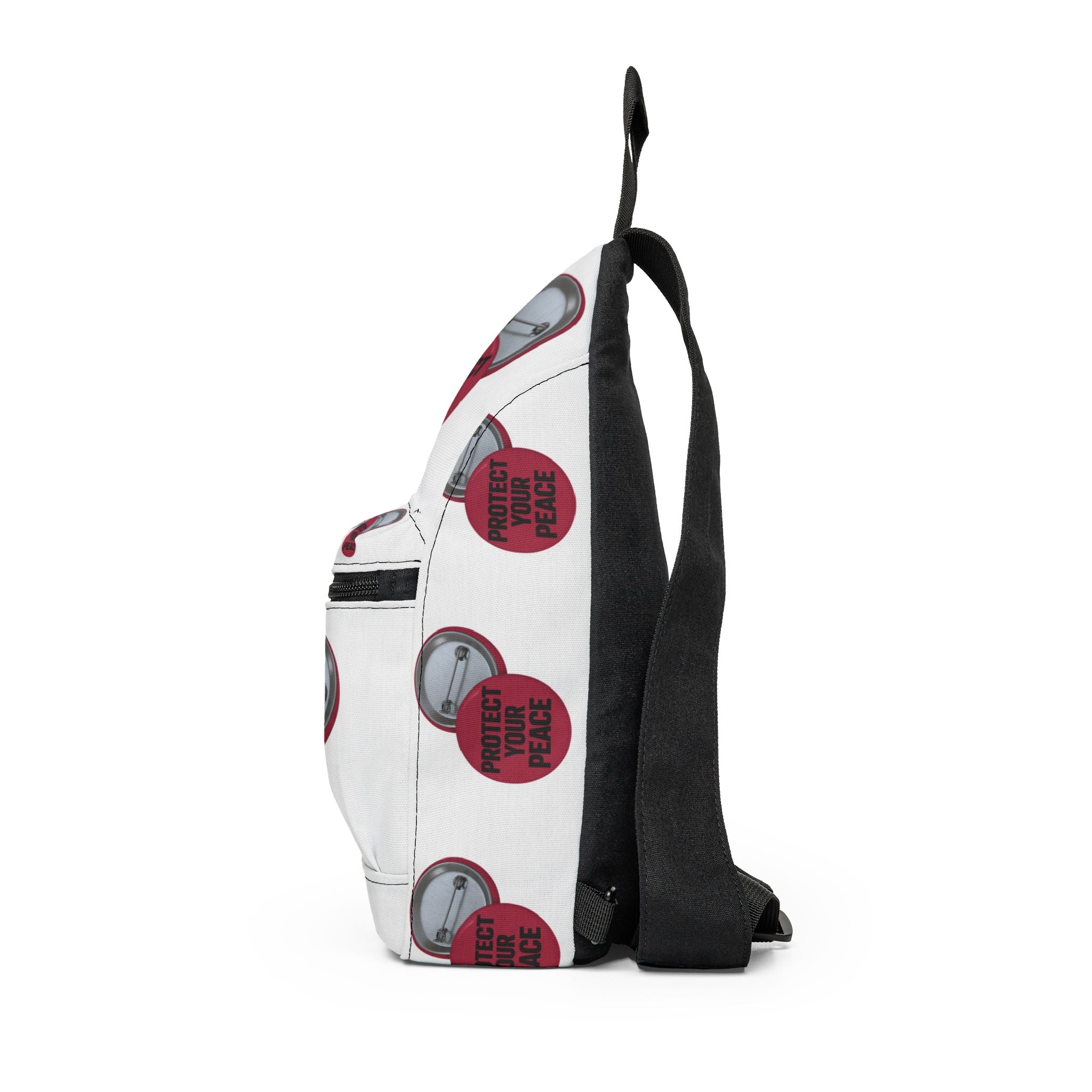 Sling Bag — "Protect Your Peace" Graphic Crossbody Bag