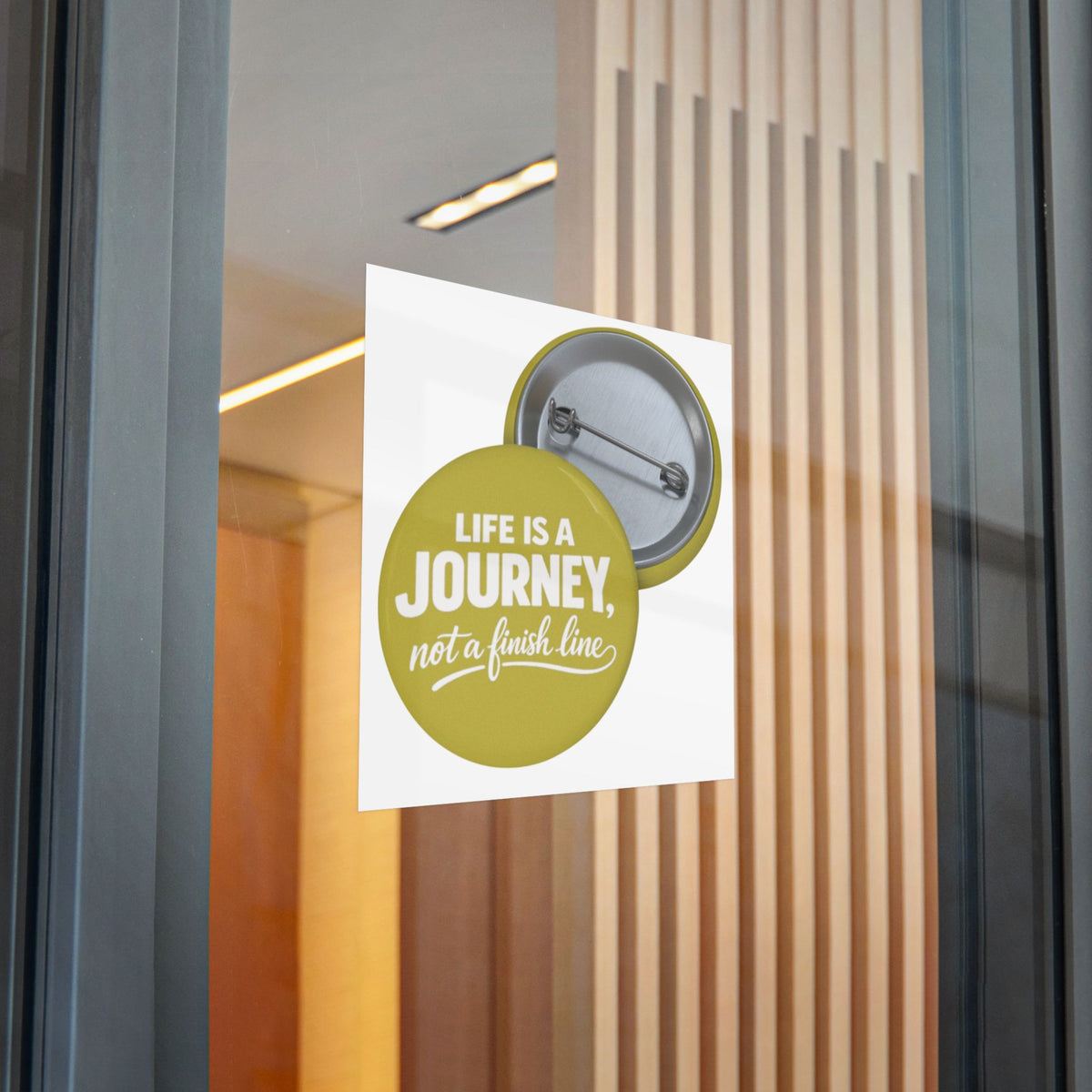 Inspirational 'Life Is A Journey, Not A Finish Line' Sticker