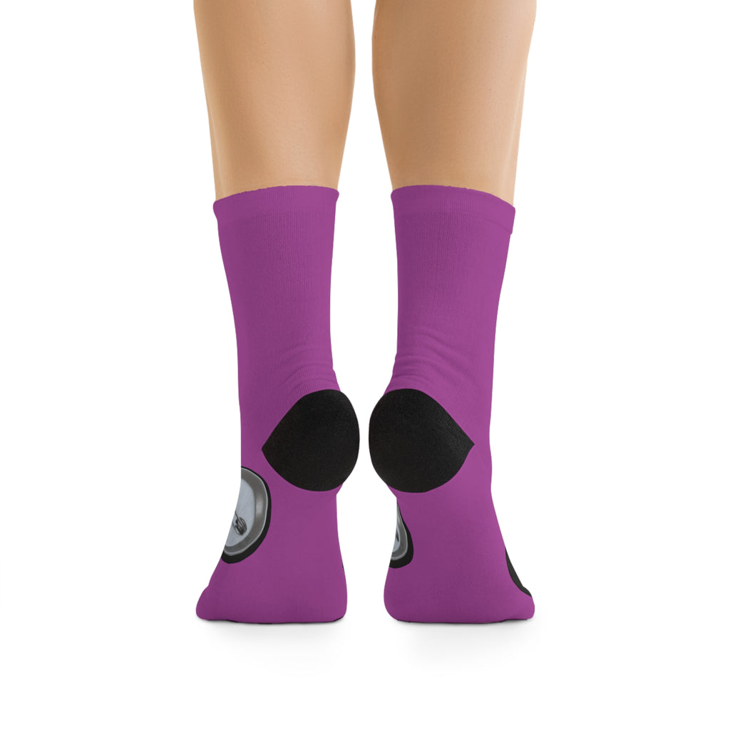 Protect Your Peace Purple Statement Socks