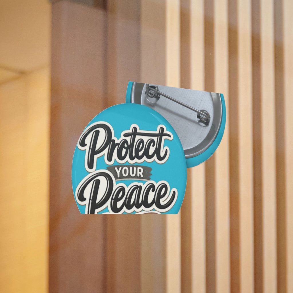 Protect Your Peace Sticker — Inspirational Vinyl Decal (Blue)