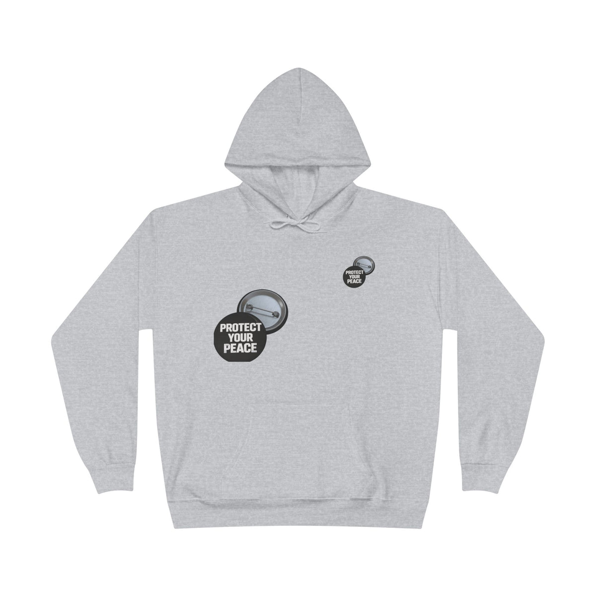 Protect Your Peace Hoodie — Minimal Badge Graphic Pullover