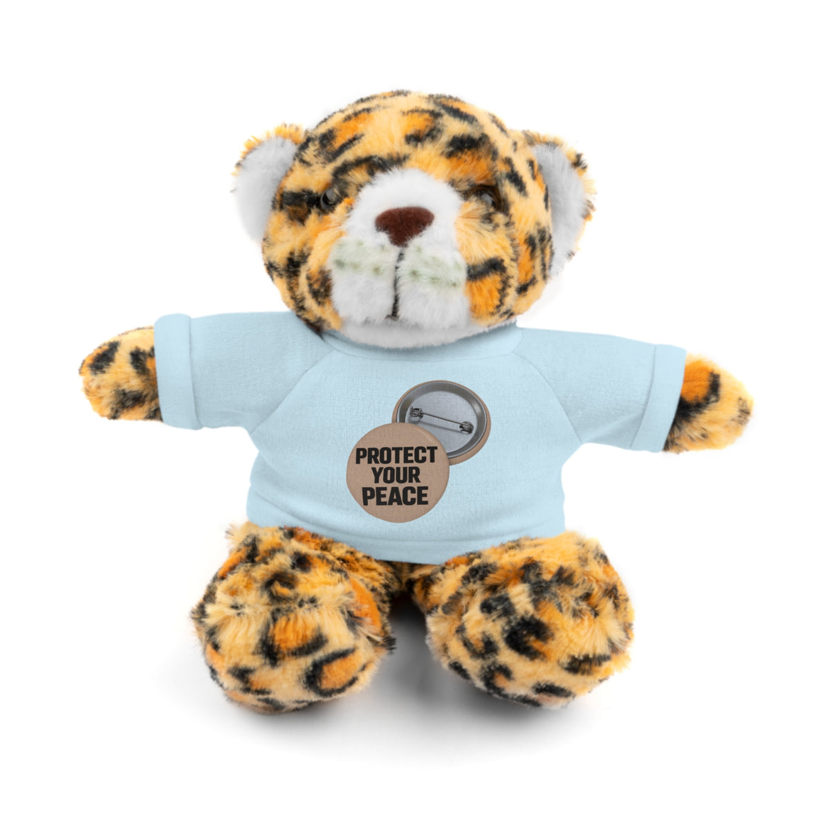 Protect Your Peace Teddy Bear — Plush Stuffed Animal with Tee